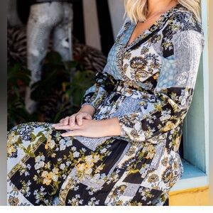 RAGA Boho Floral Patchwork Dress NWT Size Medium